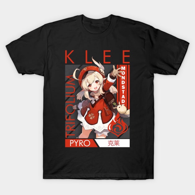 Klee - Genshin Impact T-Shirt by Nifty Store